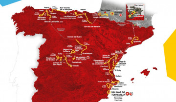 Recorrido de la vuelta ciclista a espac3b1a 2019