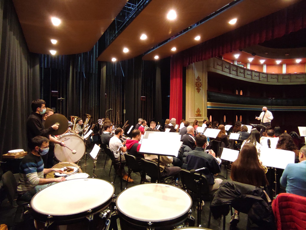 2 abril ensayos banda antes del concierto