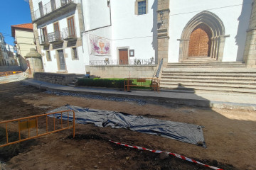 Restos oseos obra de la zona de San Juan